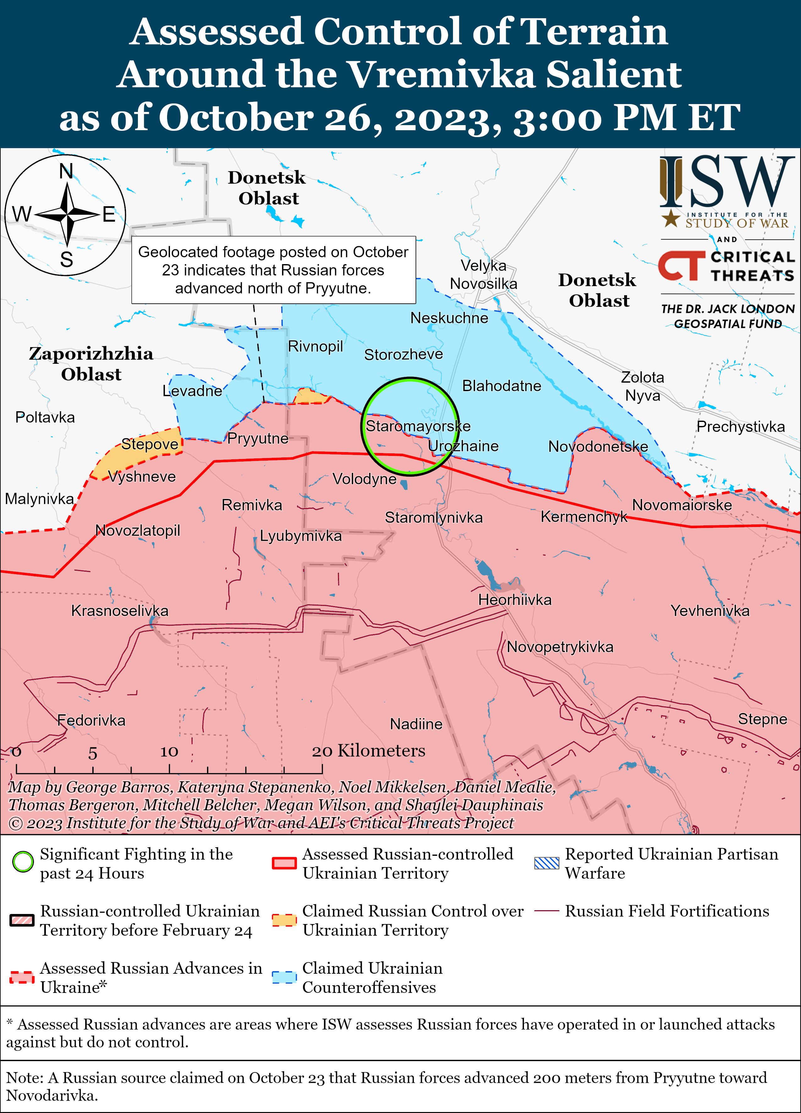 ЗСУ просунулися на лівому березі Херсонської області: карти боїв ISW